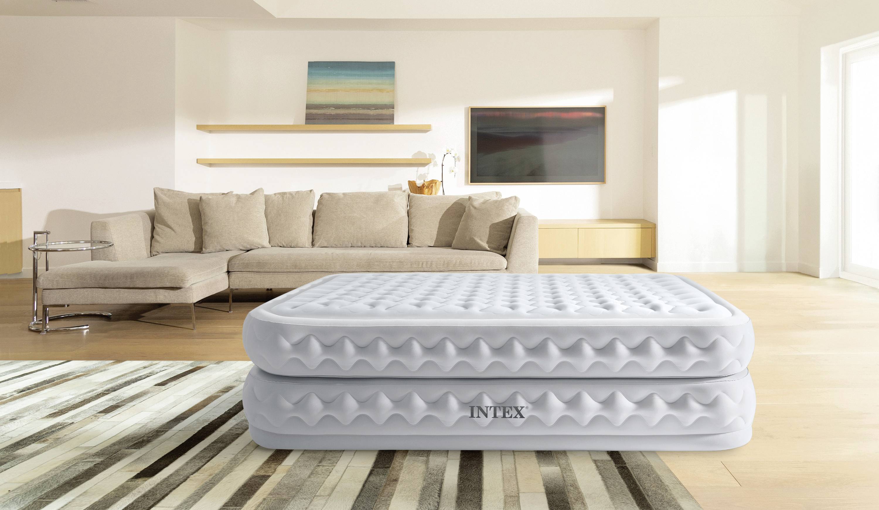 Intex 64488ND TWIN SUPREME AIR-FLOW AIRBED WITH FIBER-TECH RP (L x l x H) 191 x 99 x 51 cm blanc
