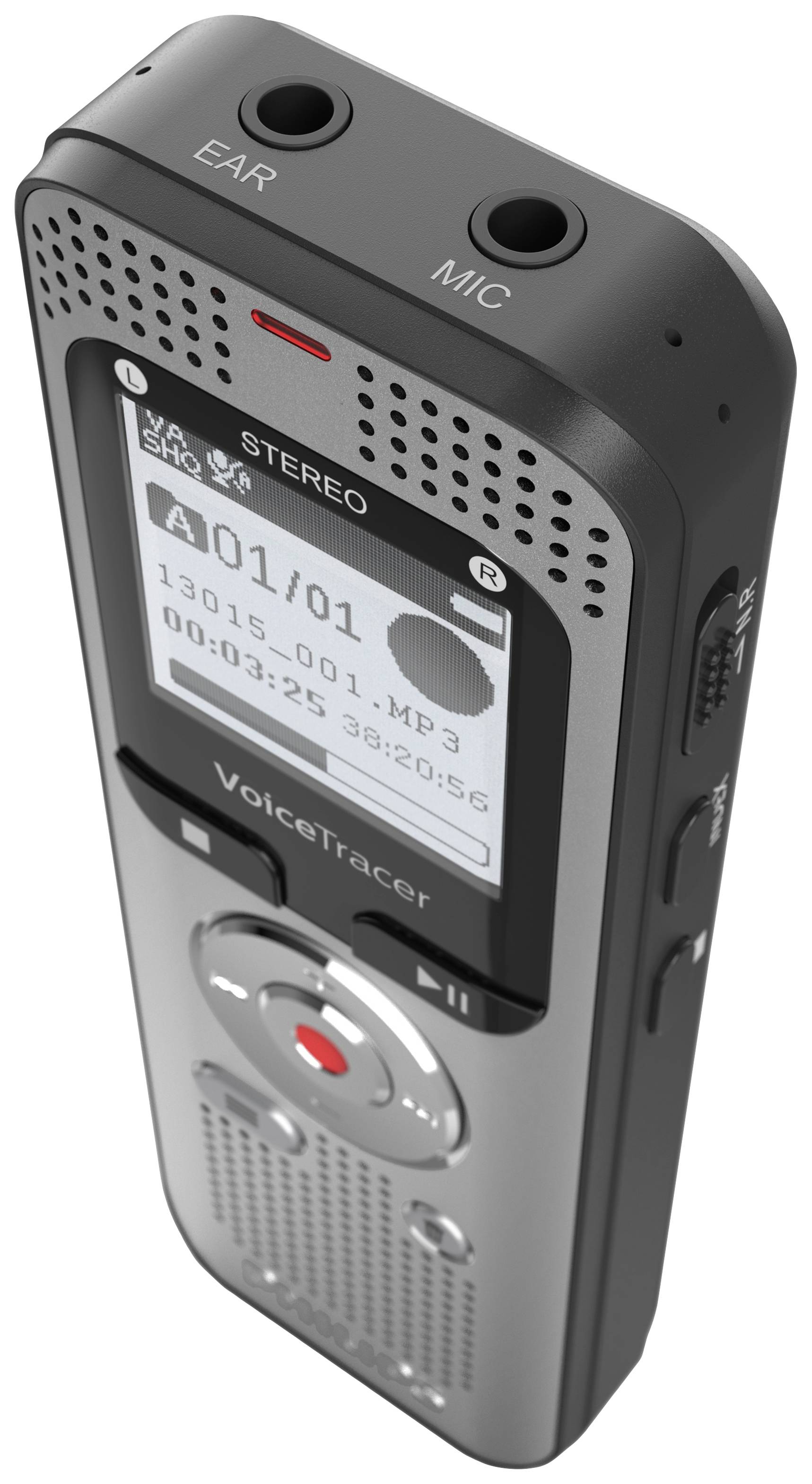 Philips DVT2015 Dictaphone numérique aluminium, noir