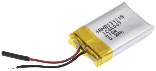 Renata ICP331319PM Pile rechargeable spéciale prismatique avec câble LiPo 3.7 V 50 mAh 1 pc(s)