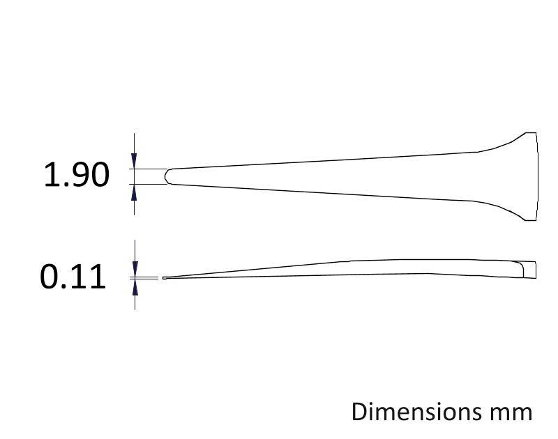 Ideal Tek 2A.SA.0.IT Pince brucelle de précision 1 pièce 2a 120 mm