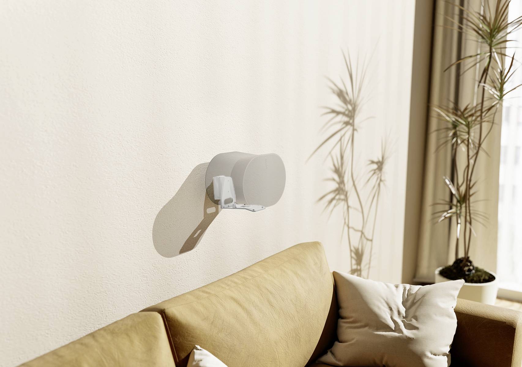 My Wall HS41WL Support mural pour haut-parleur inclinable, rotatif blanc 2 pc(s)