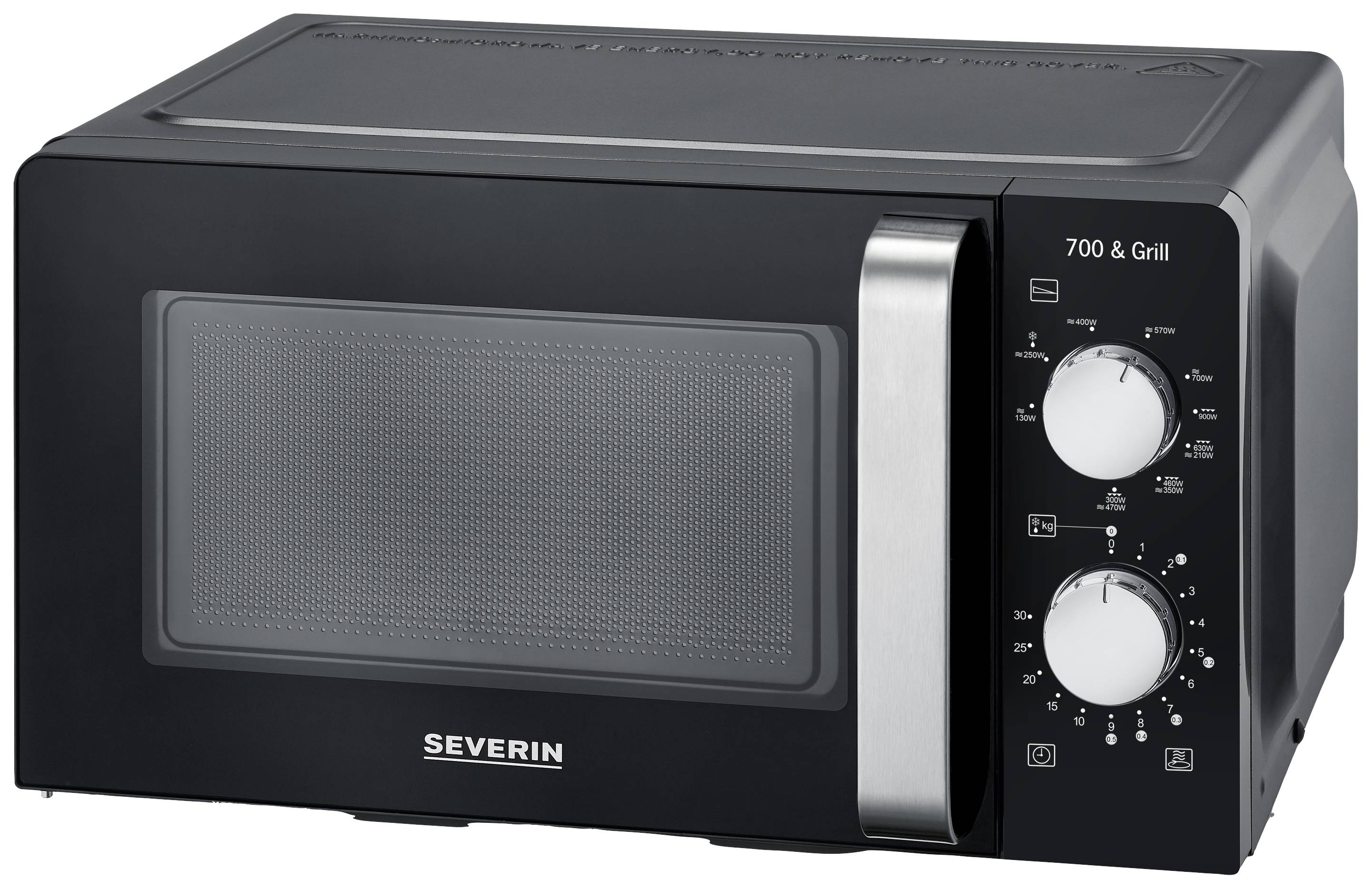 Severin 7781 Micro-ondes noir 700 W fonction minuteur, fonction grill