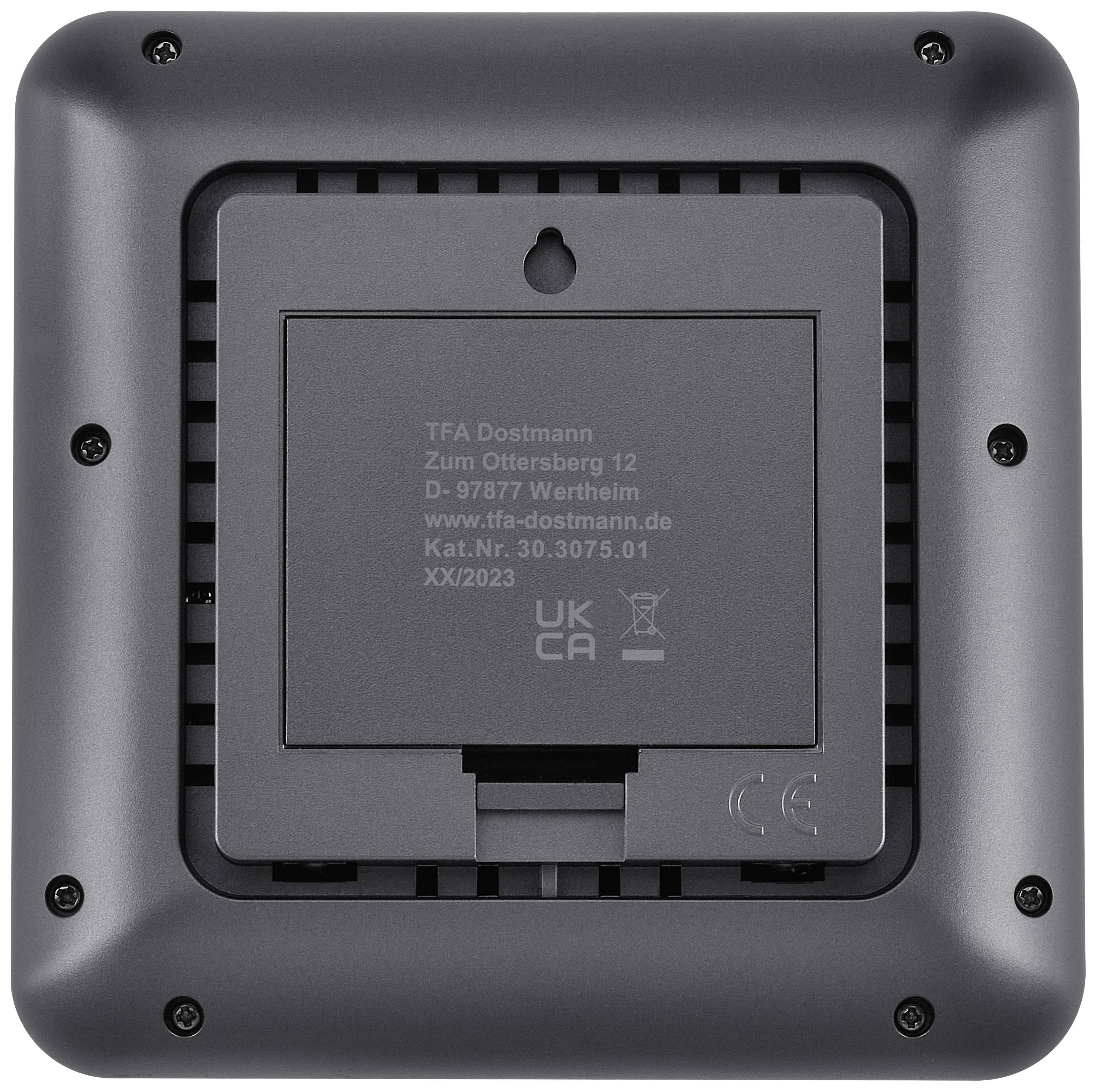 TFA Dostmann KLIMA@HOME 2 Thermo-hygromètre radiopiloté noir 30.3075.01