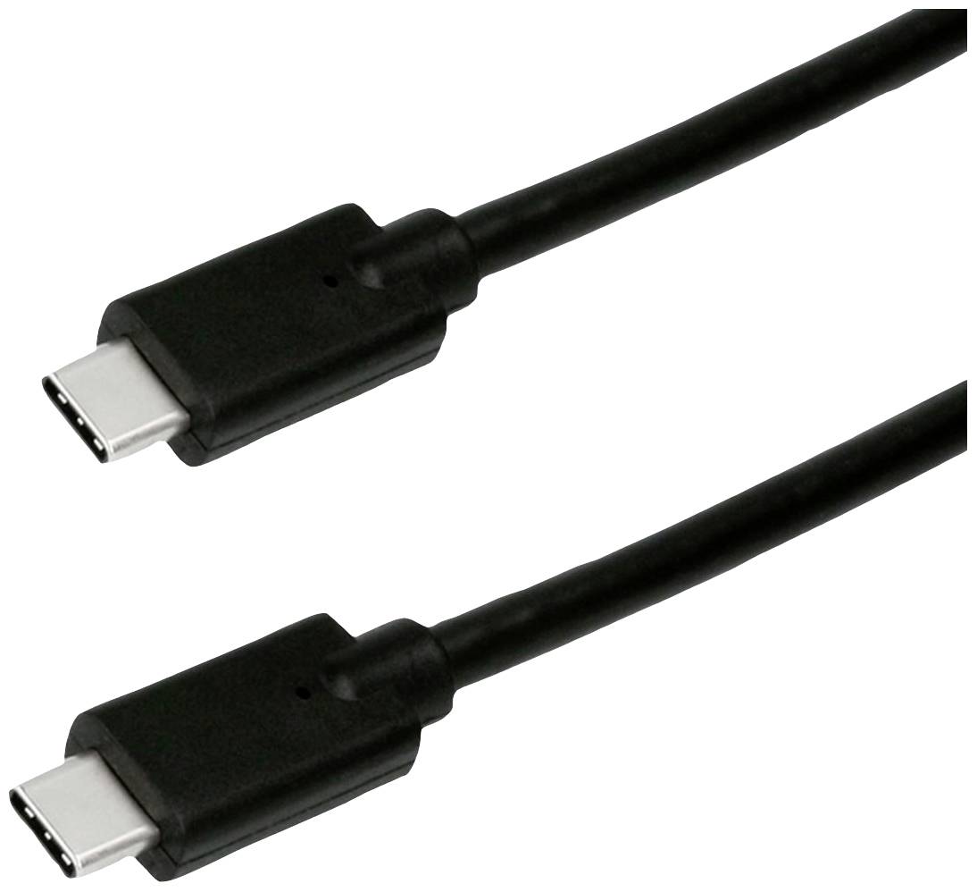 Deux câbles USB-C noirs en gros plan, permettant un transfert de données universel et une fonctionnalité de charge.