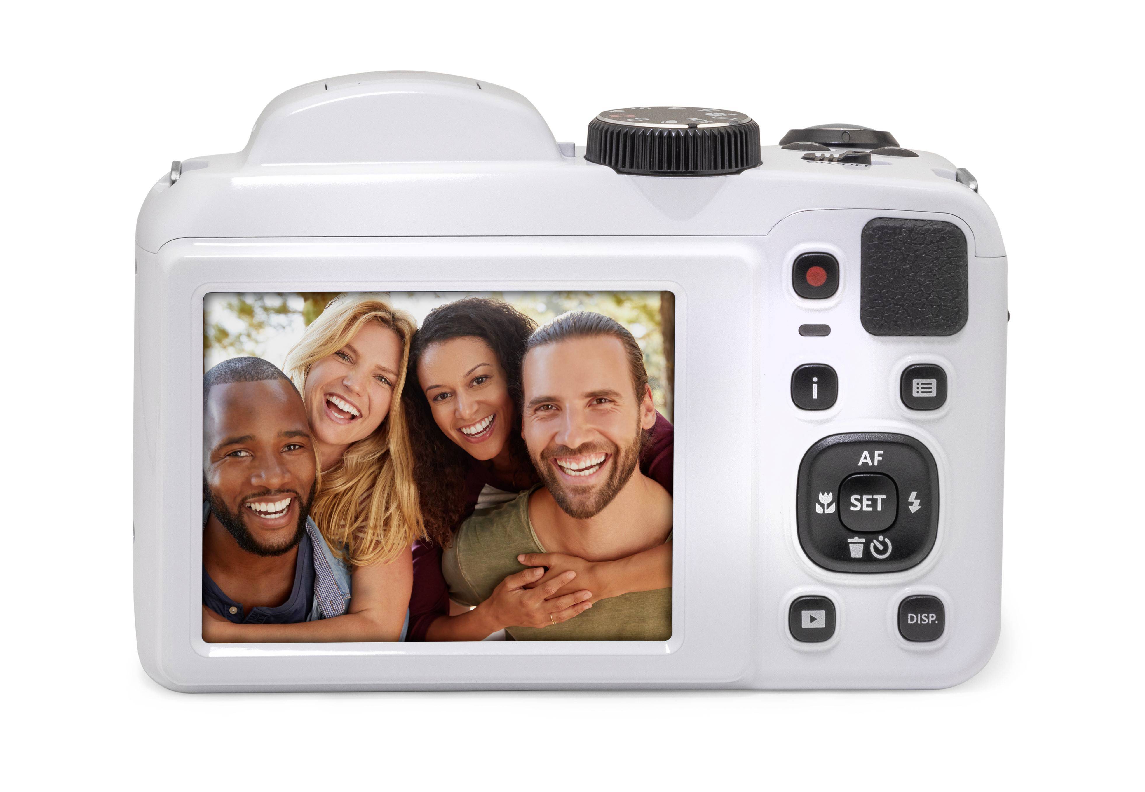 Kodak PIXPRO Astro Zoom AZ255 Appareil photo numérique 16.76 Mill. pixel Zoom optique: 25 x blanc vidéo Full HD, stabilisation