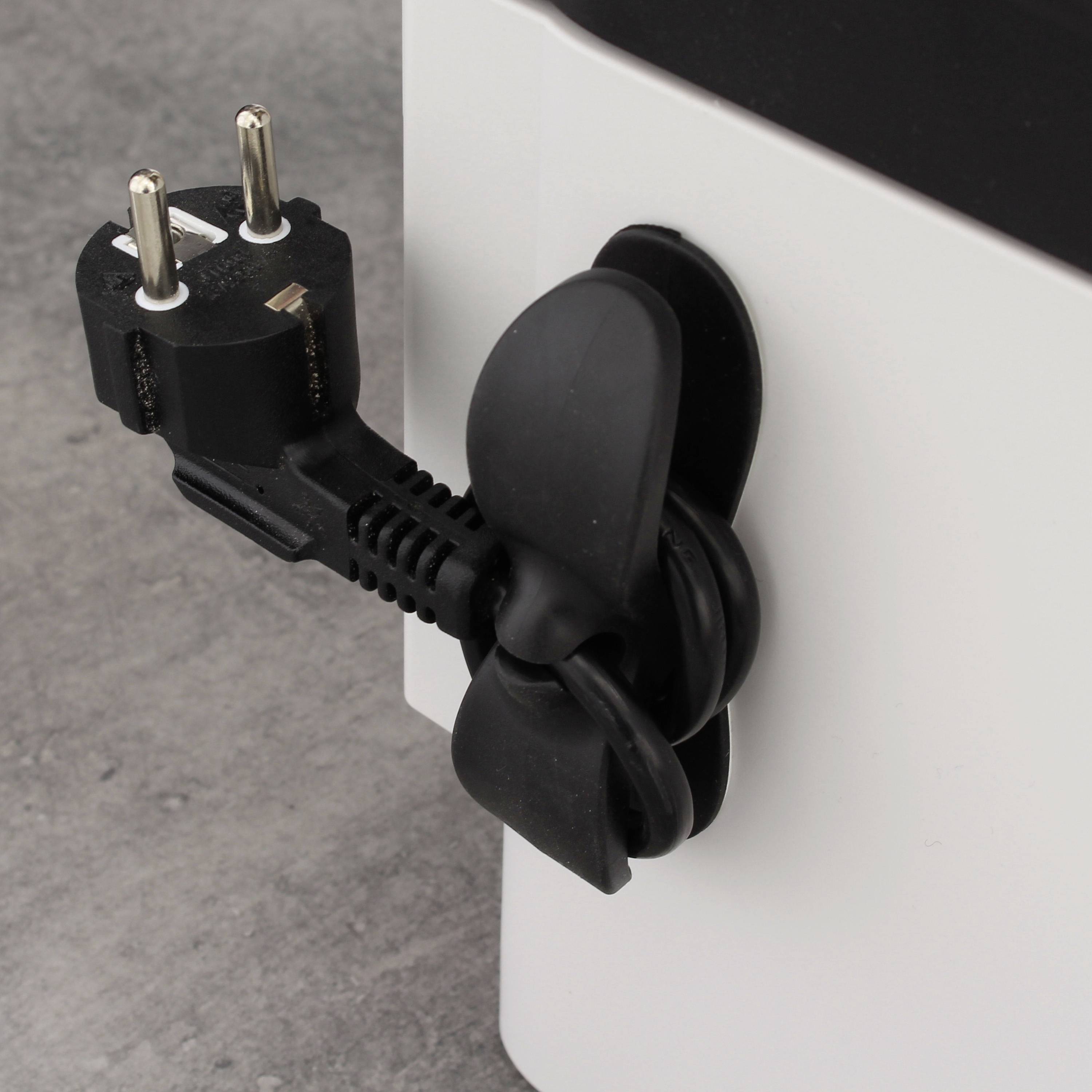 Quadrios 23CA245 Support de câble autocollant 23CA245 noir 6 pc(s)