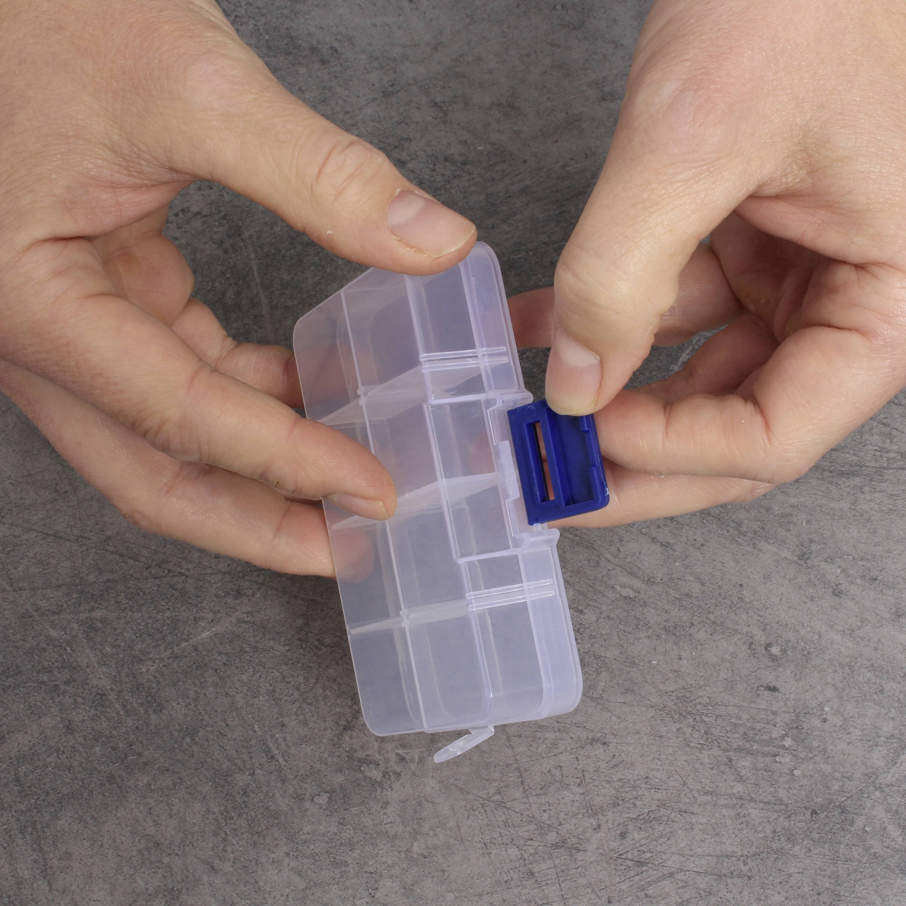 Quadrios 23SA084 Mallette de rangement (L x l x H) 10.6 x 6.5 x 2.3 cm Nombre de compartiments: 8 séparations variables Contenu