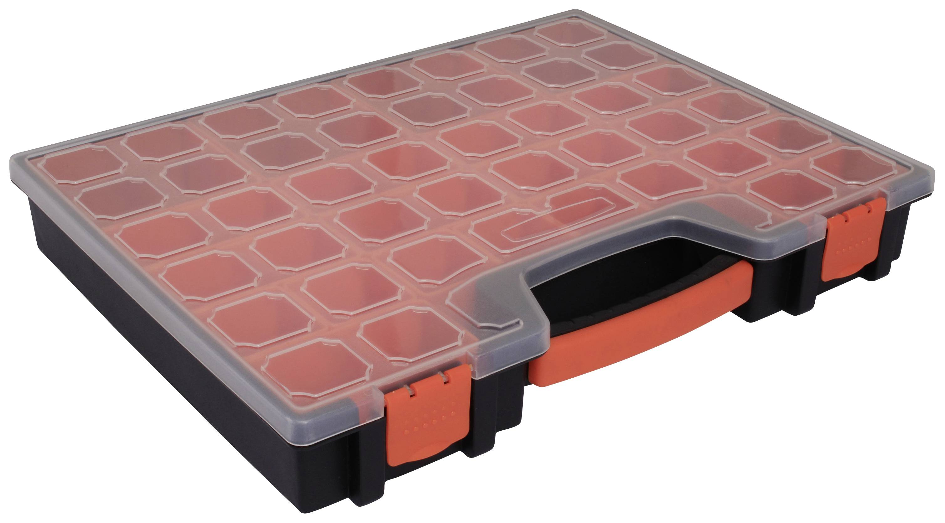 Quadrios 23SA093 Mallette de rangement (L x l x H) 42 x 32.5 x 6 cm Nombre de compartiments: 22 séparations fixes Contenu 1 pc(s)