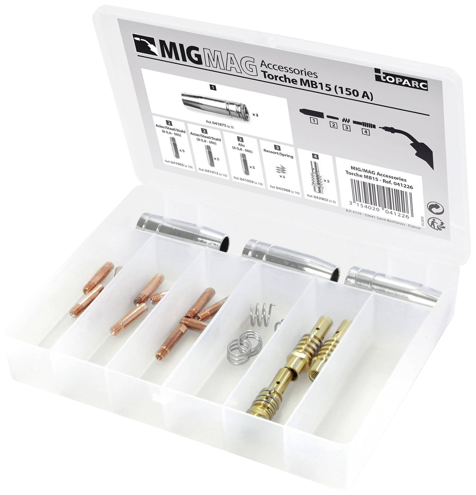 Toparc 041226 SET d'accessoires MB 15 - 150 A.