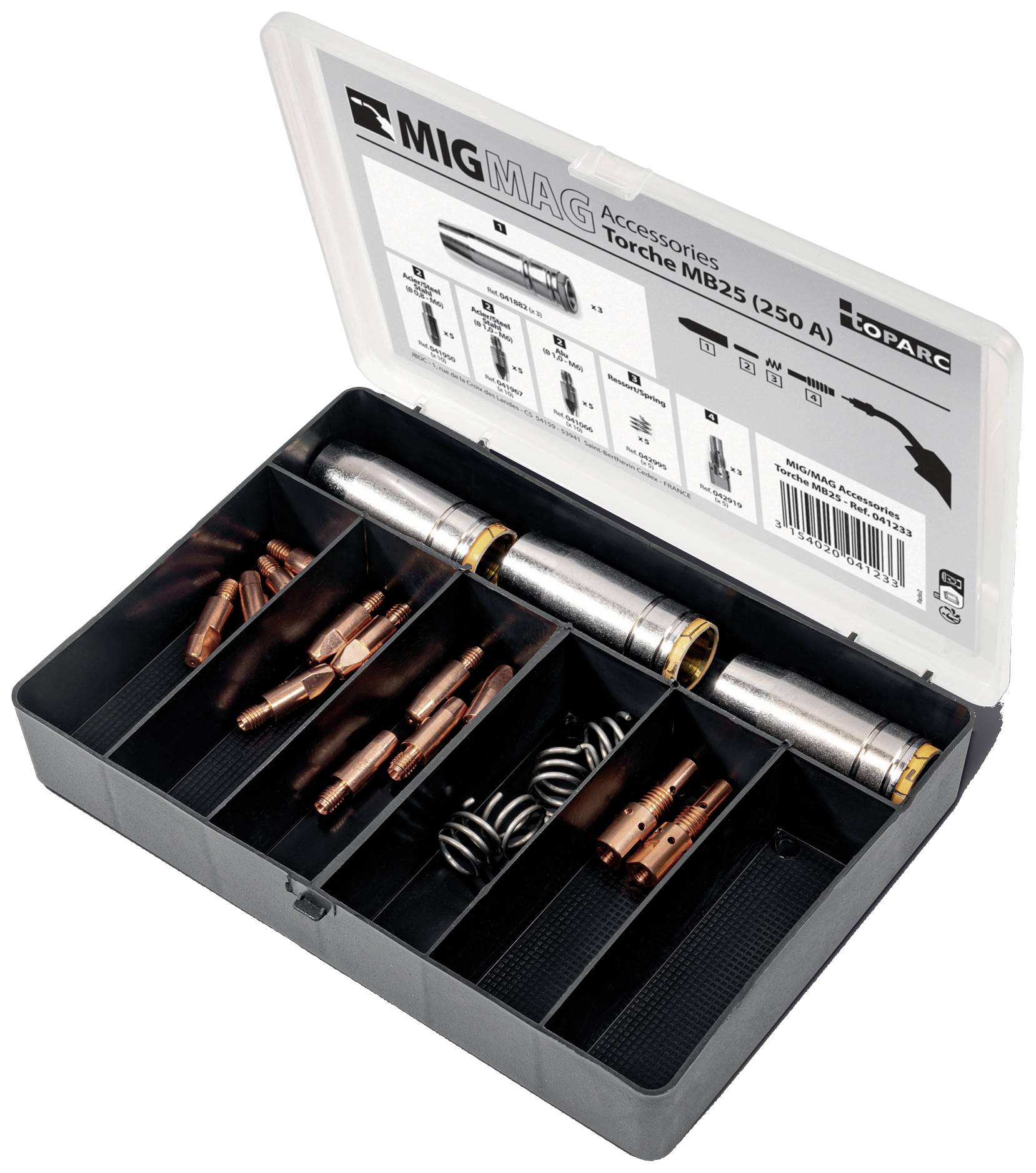 Toparc 041233 SET d'accessoires MB 25 - 250 A.