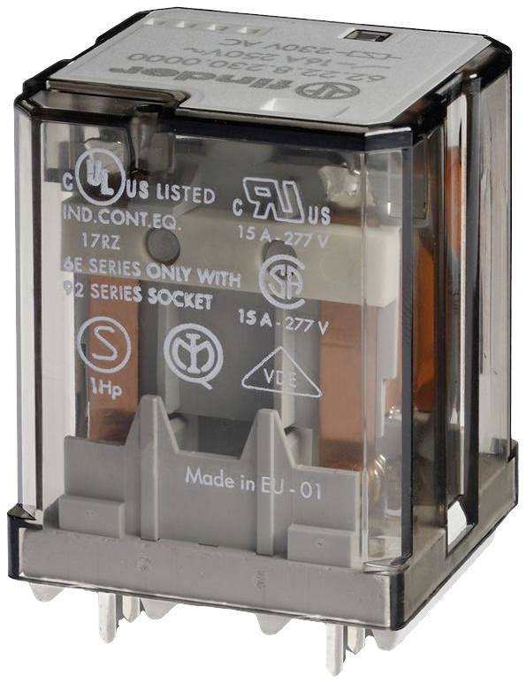 Finder 62.32.8.230.4040 Relais enfichable 230 V/AC 16 A 2 inverseurs (RT) 1 pc(s)