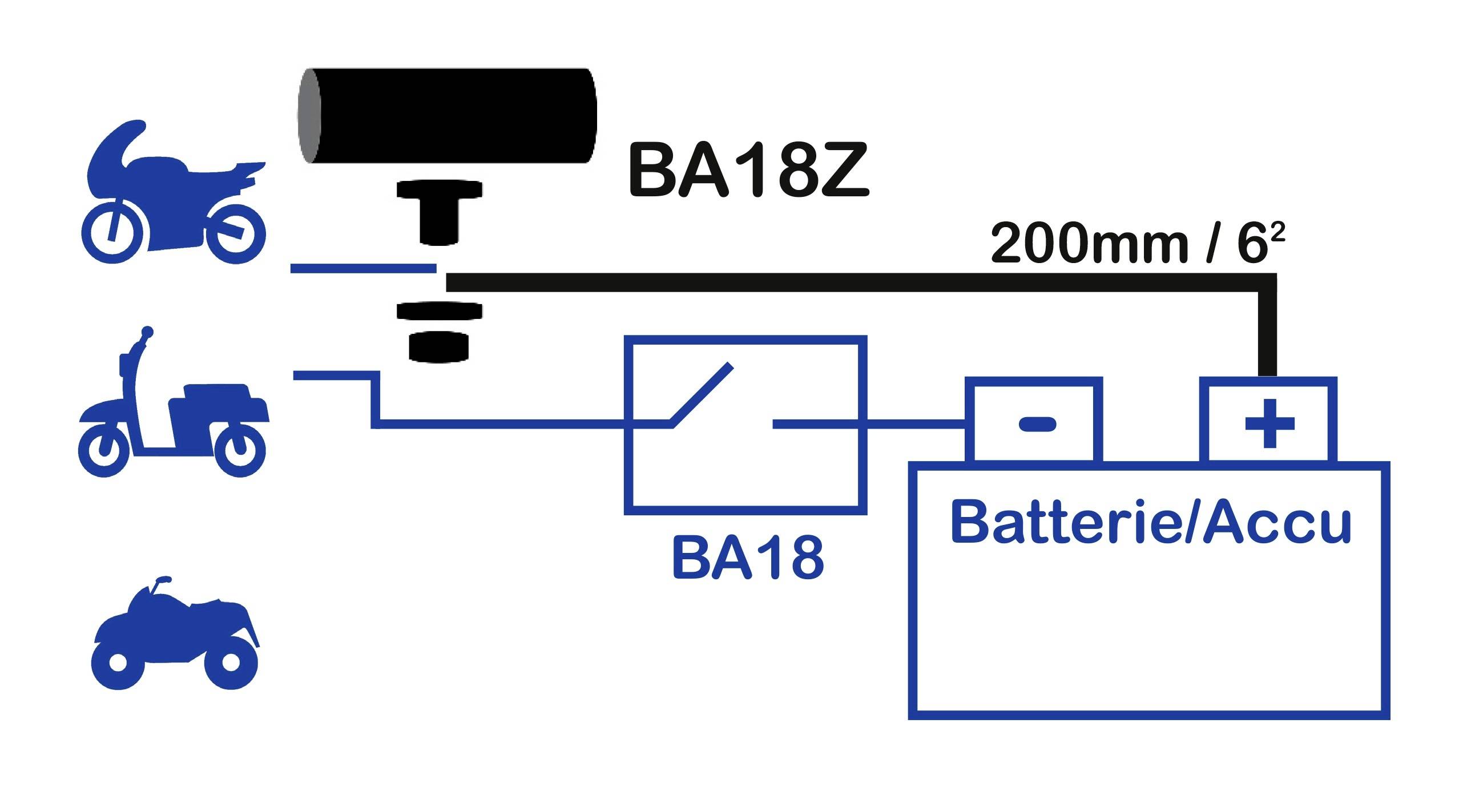 BAAS Rallonge de câble pour coupe-batterie BA18