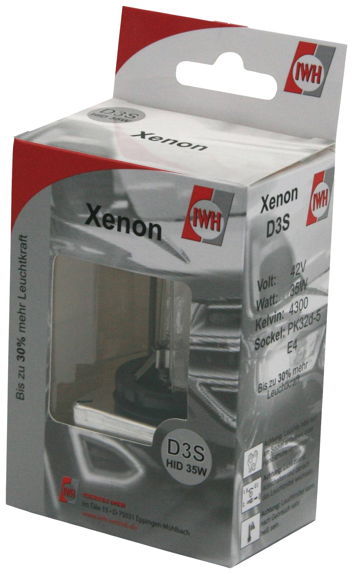 IWH 19349 Ampoule xénon D3S 35 W 42 V