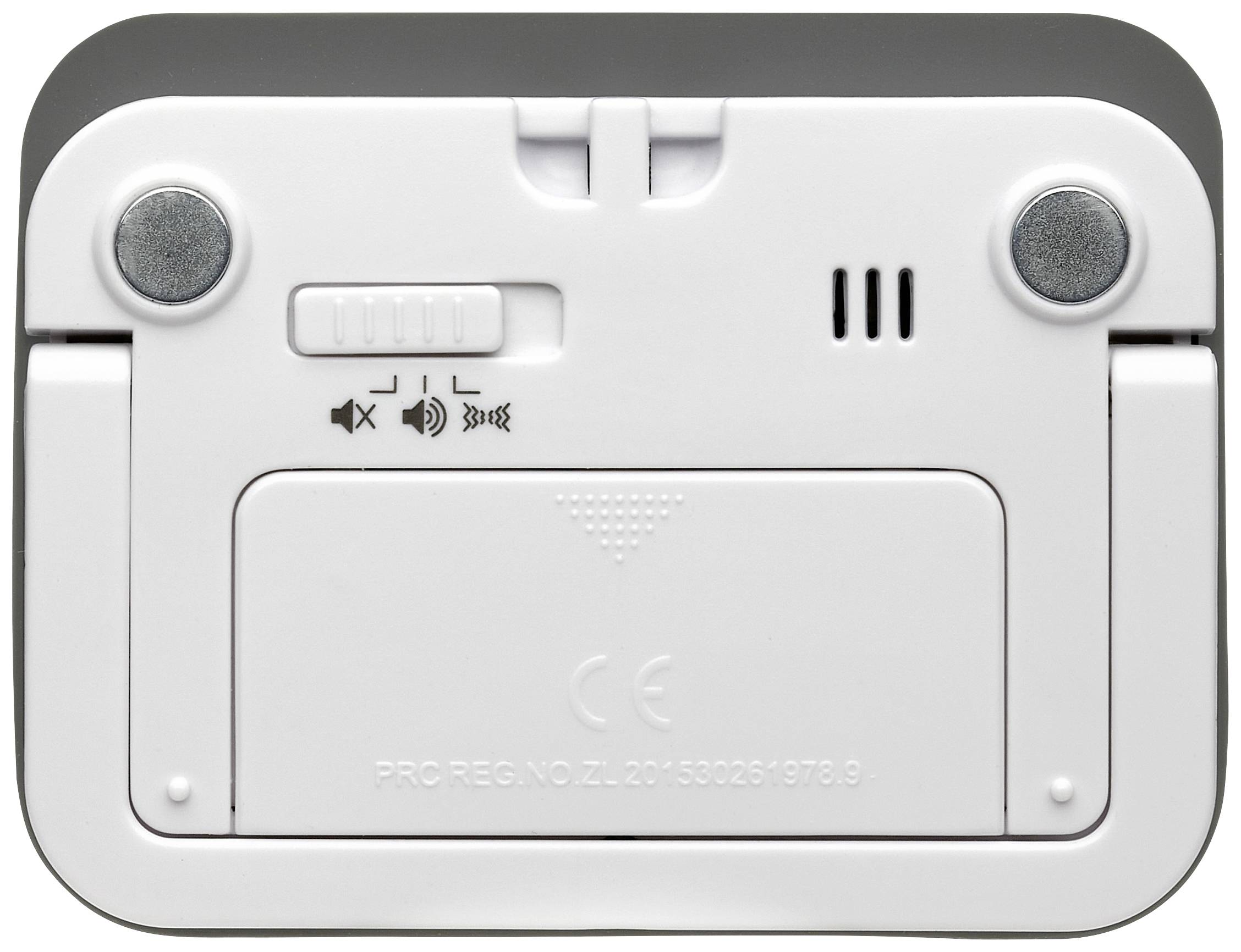 TFA Dostmann Digitaler Timer mit Stoppuhr und Wecker Minuteur blanc, gris numérique