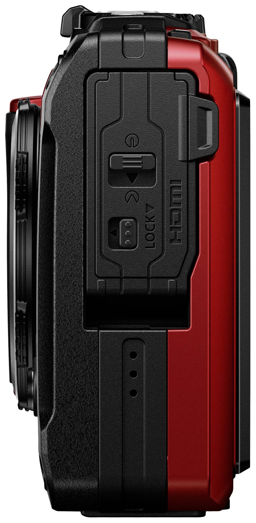 OM System TG-7 red Appareil photo numérique 12 Mill. pixel Zoom optique: 4 x rouge résistant aux chocs, étanche, vidéo 4K