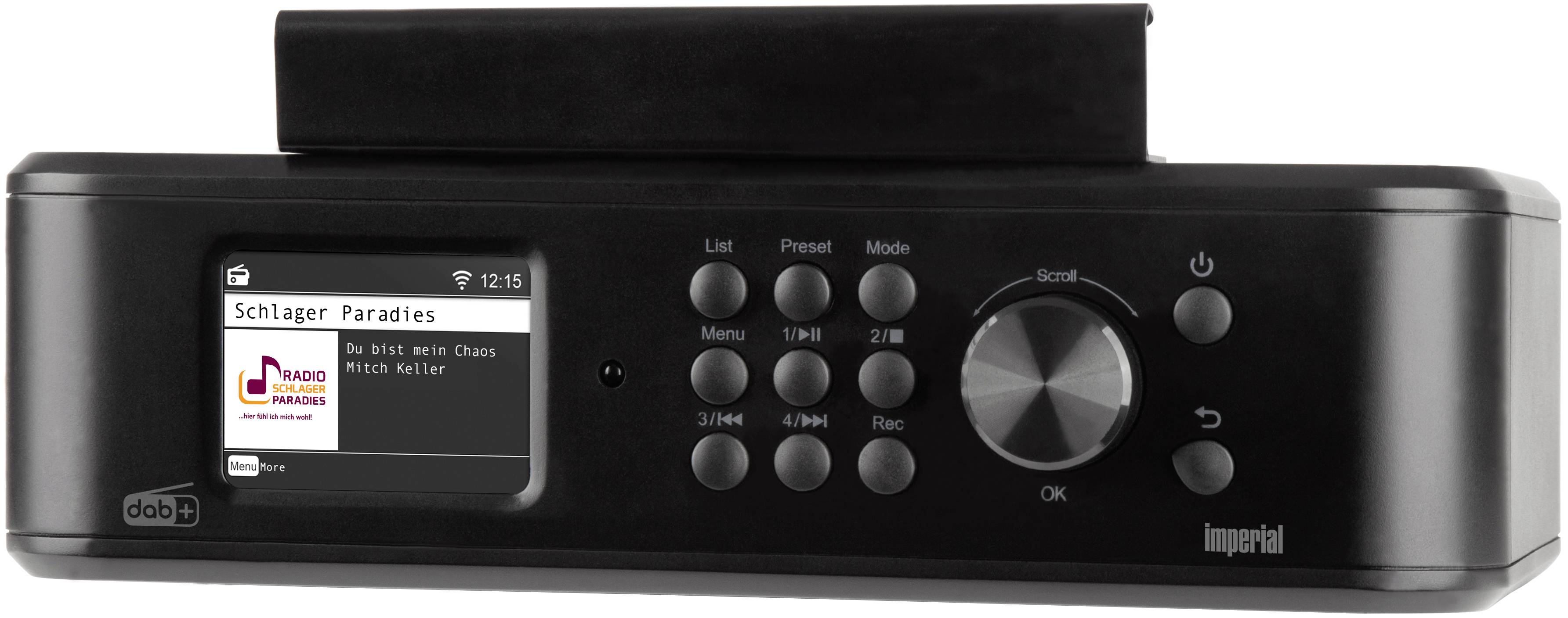 Imperial DABMAN i460 (sw) Radio de cuisine Internet Internet, DAB+, FM, FM Bluetooth, radio internet, FM, USB, WiFi, radio
