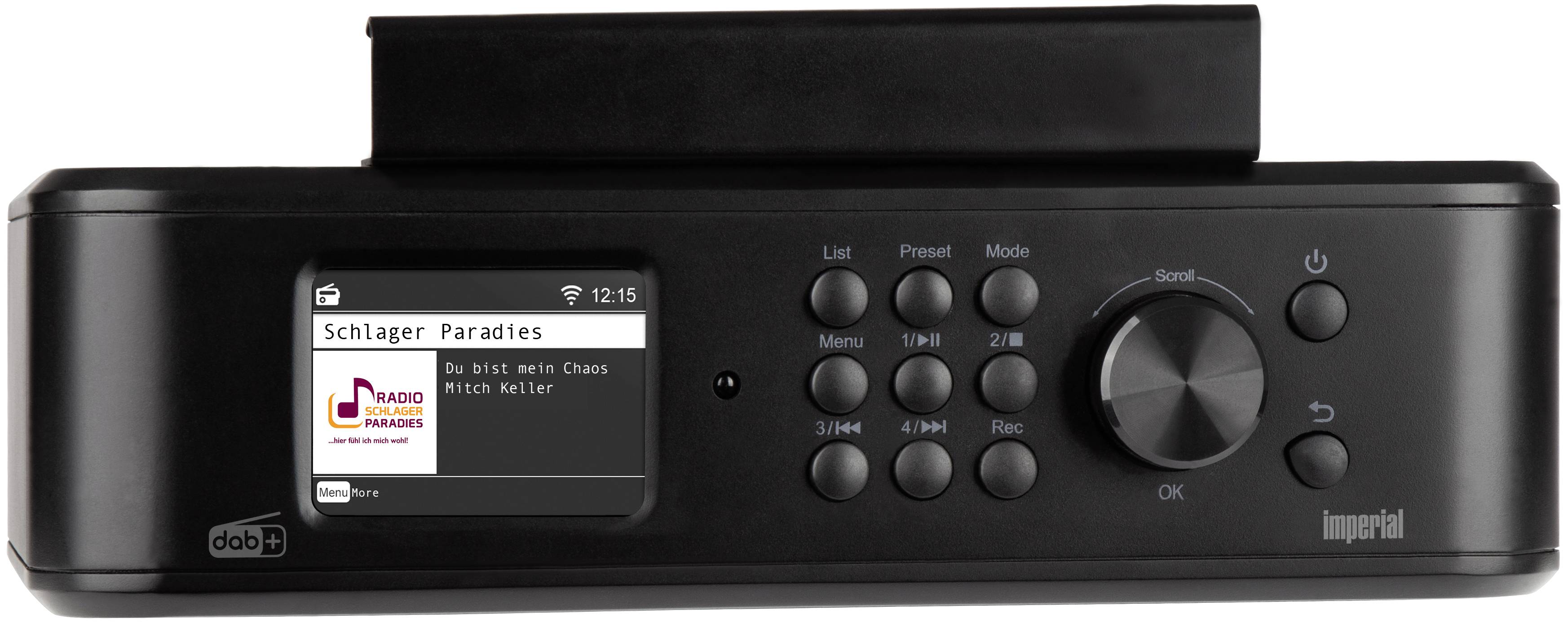 Imperial DABMAN i460 (sw) Radio de cuisine Internet Internet, DAB+, FM, FM Bluetooth, radio internet, FM, USB, WiFi, radio