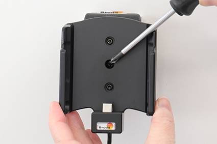 Brodit Support de téléphone portable pour voiture pivotant à 360°, avec fonction de charge 5.3 - 5.3 pouces