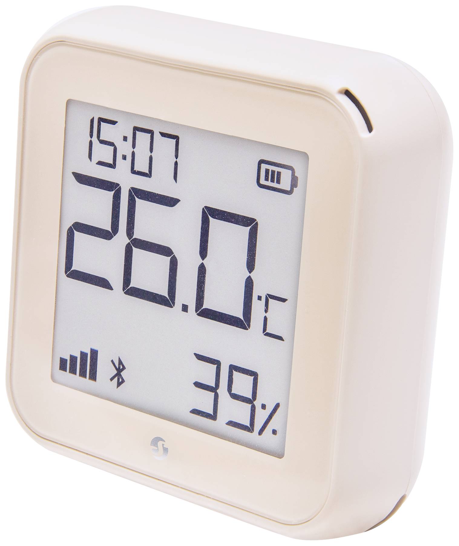 Shelly H&T Gen 3 Ivory Capteur thermométrique/hygrométrique sans fil Bluetooth, Wi-Fi