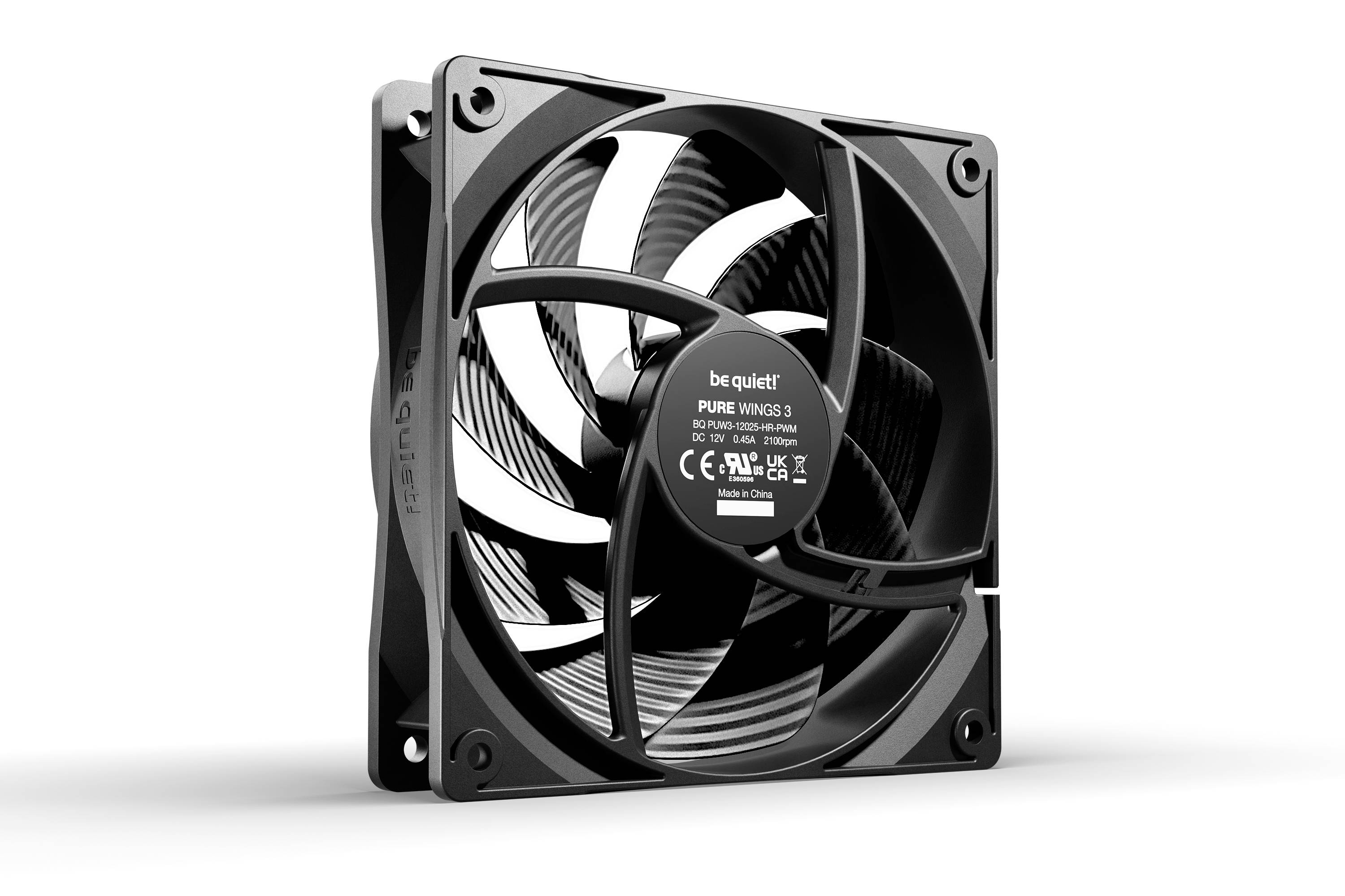 BeQuiet Pure Wings 3 Ventilateur pour PC noir (l x H x P) 120 x 25 x 120 mm
