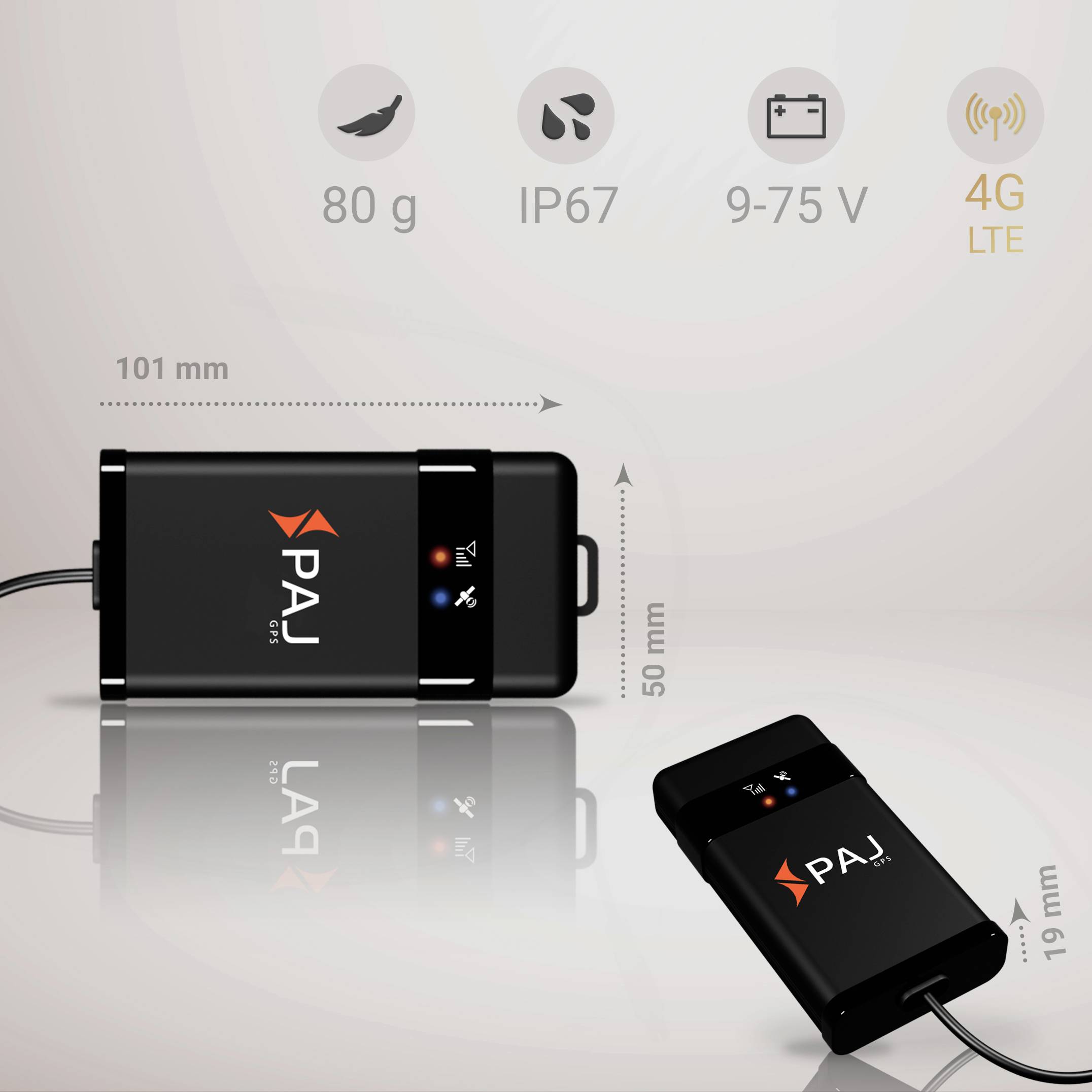 PAJ GPS VEHICLE FINDER 4G 2.0 Système de géolocalisation GPS traceur de véhicules noir 1 pc(s)