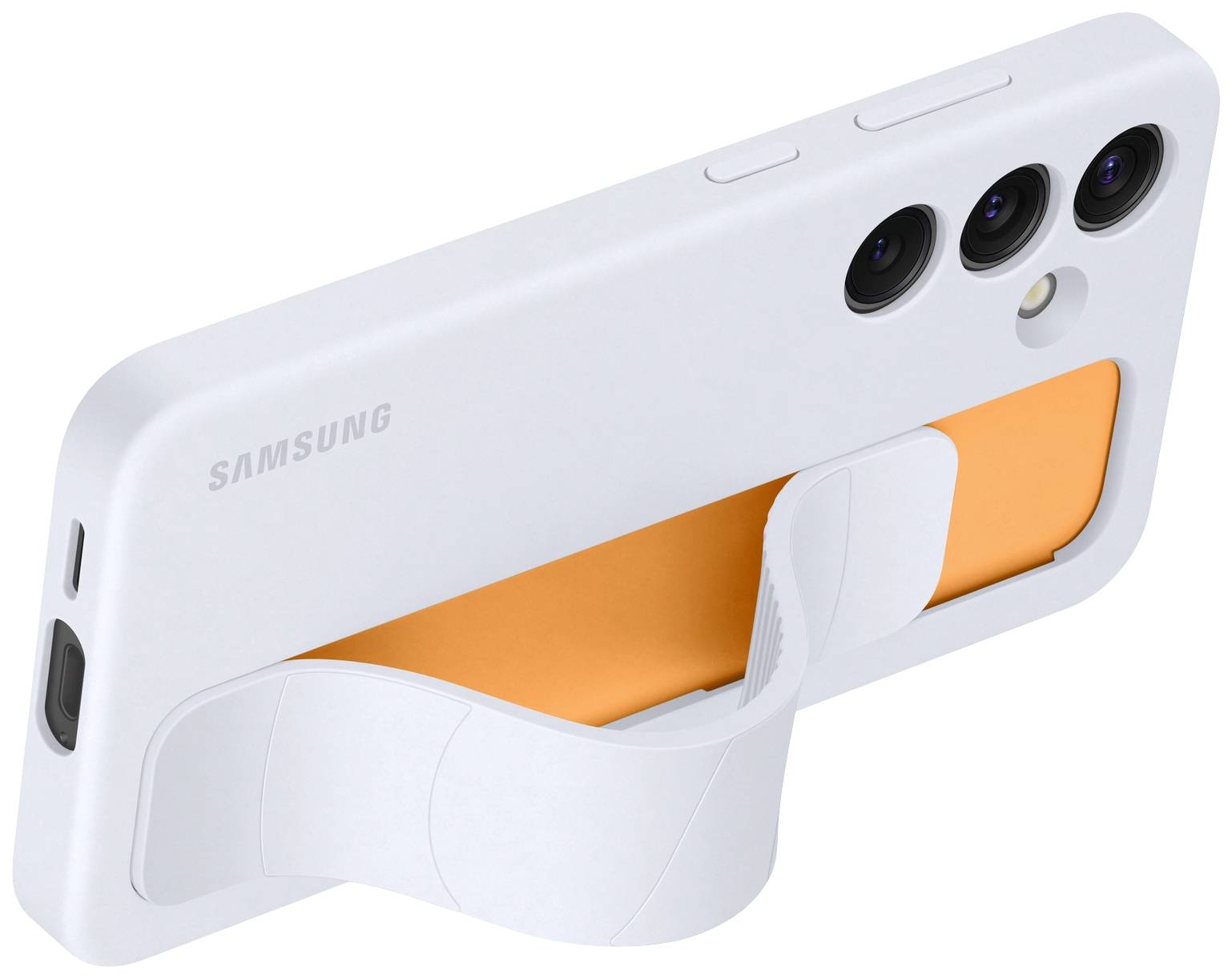 Samsung Standing Grip Coque arrière Samsung Galaxy S24 bleu clair fonction socle