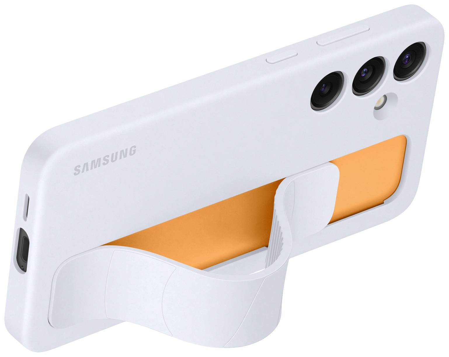 Samsung Standing Grip Coque arrière Samsung Galaxy S24+ bleu clair fonction socle