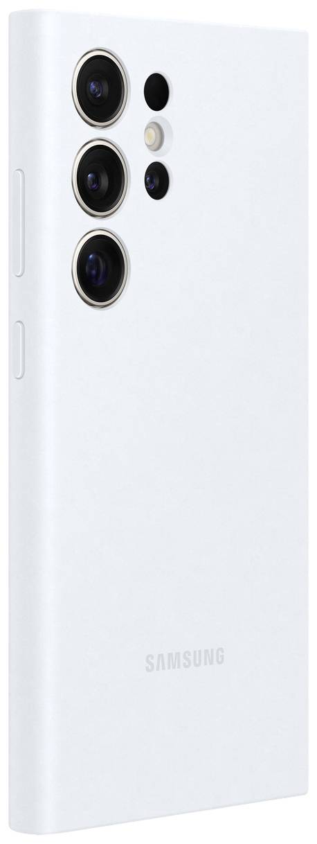 Samsung Silicone Coque arrière Samsung Galaxy S24 Ultra blanc