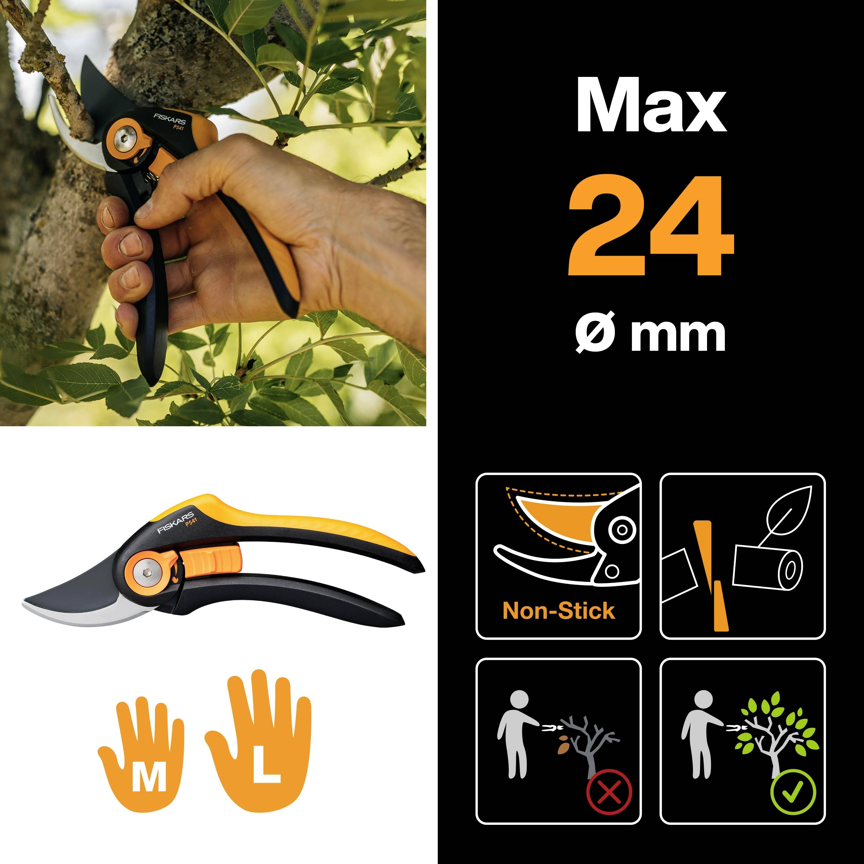 Fiskars 1057169 Plus™ P541 Sécateur 201 mm