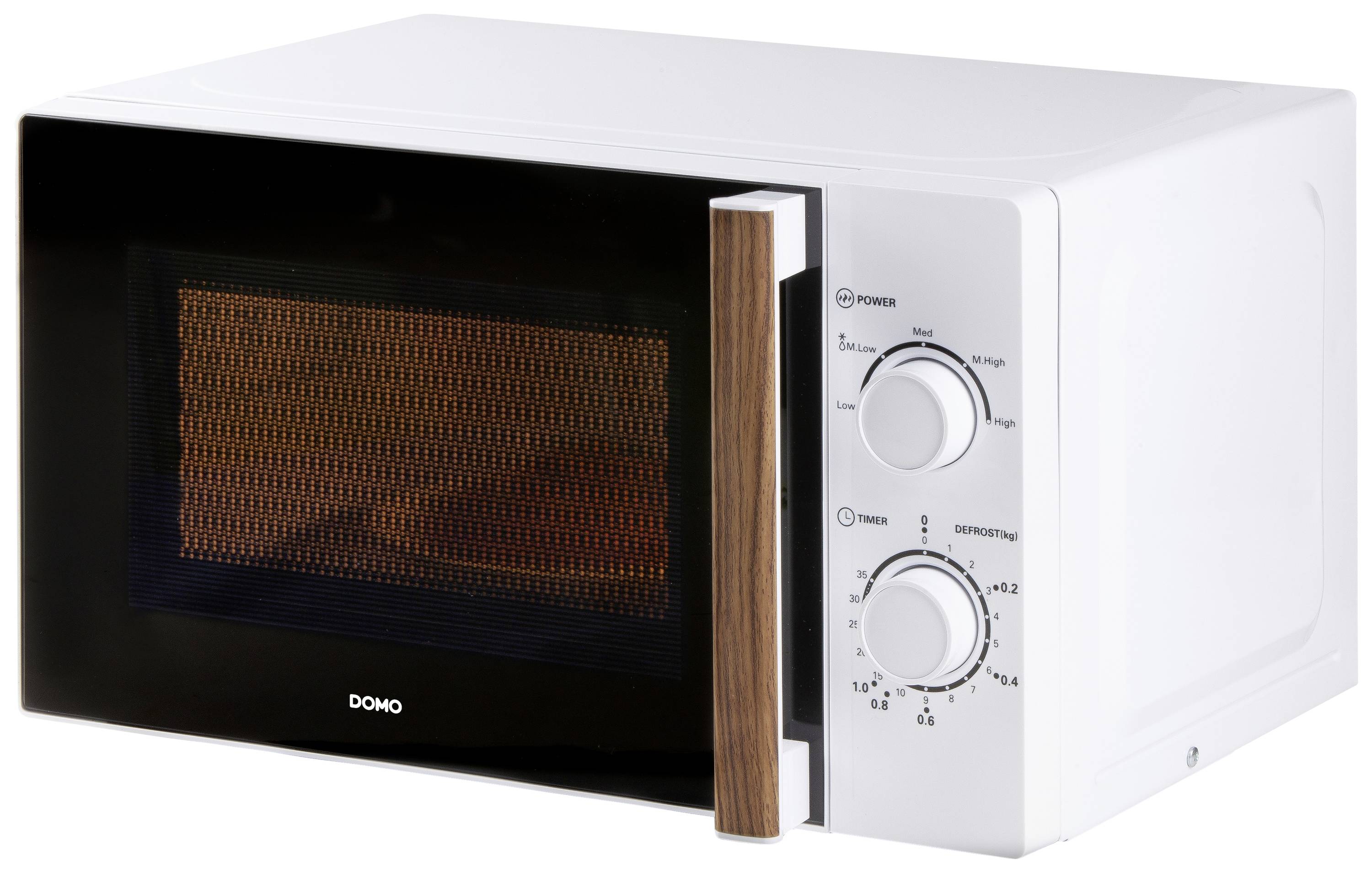 DOMO DO2720 Micro-ondes blanc, bois 700 W fonction minuteur