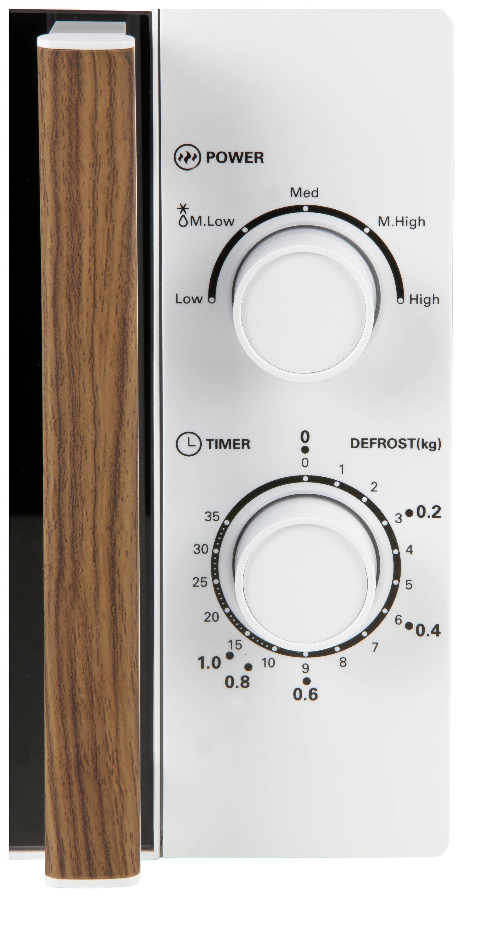 DOMO DO2720 Micro-ondes blanc, bois 700 W fonction minuteur