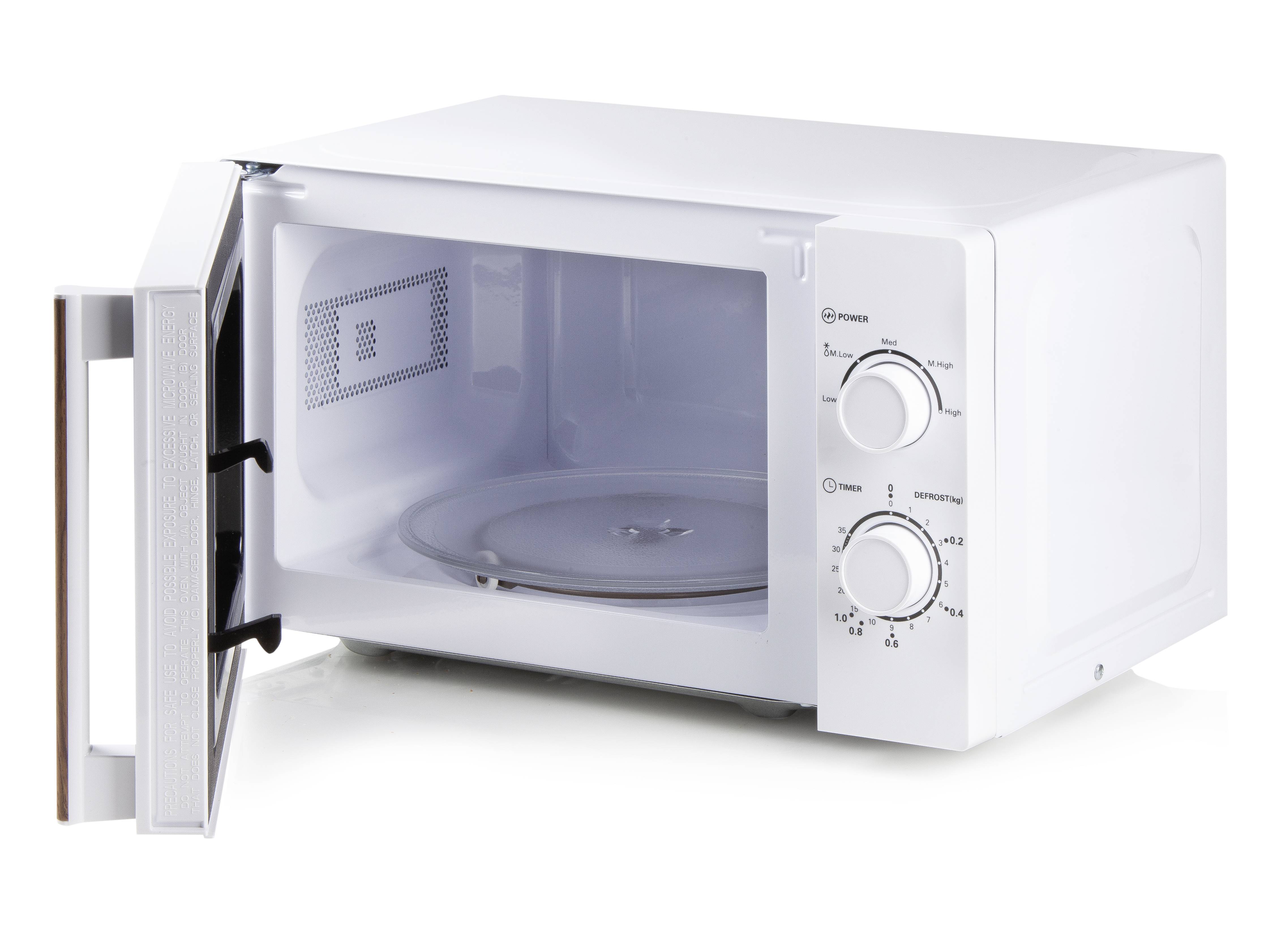 DOMO DO2720 Micro-ondes blanc, bois 700 W fonction minuteur