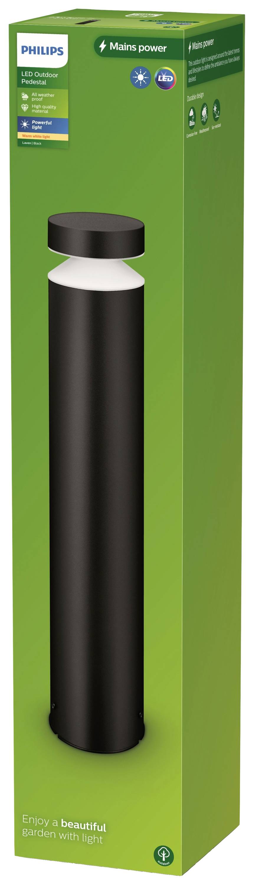 Philips LED Laven 8720169266674 Lampadaire LED LED 6 W noir