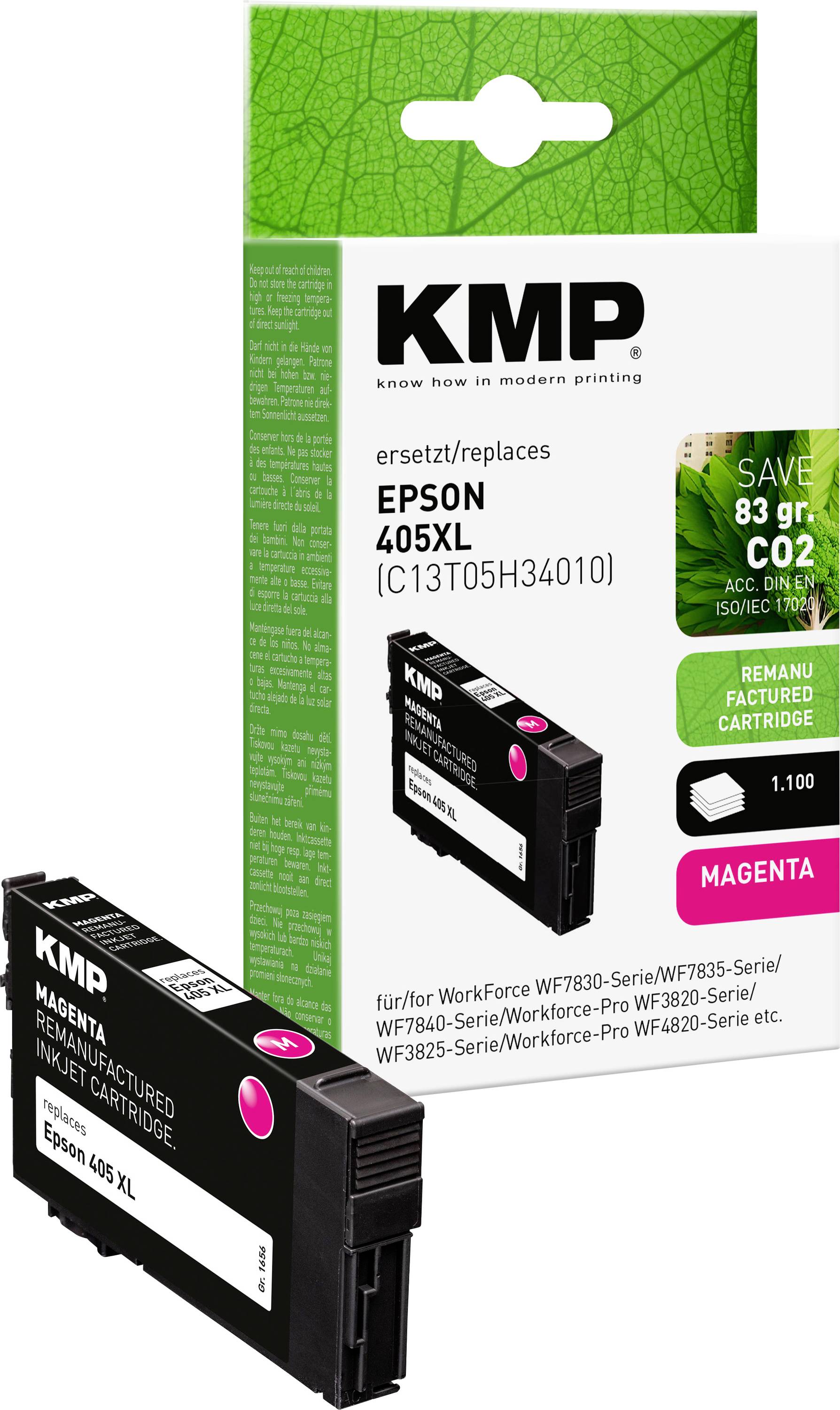 KMP Encre remplace Epson 405XL, T05H3 compatible magenta 1656,4006