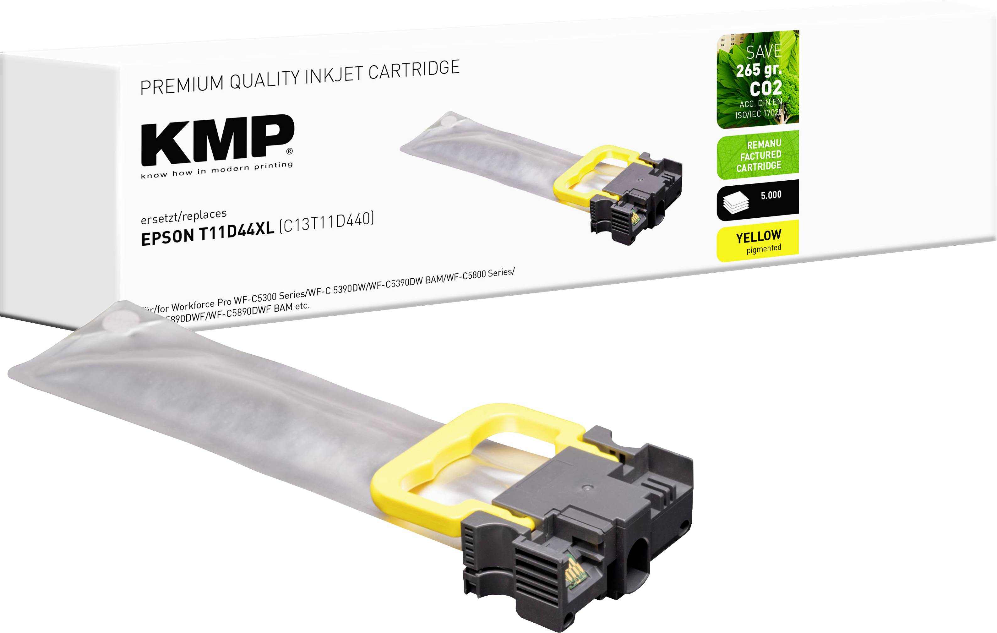 KMP Encre remplace Epson T11D4 XL compatible jaune 1664,4009
