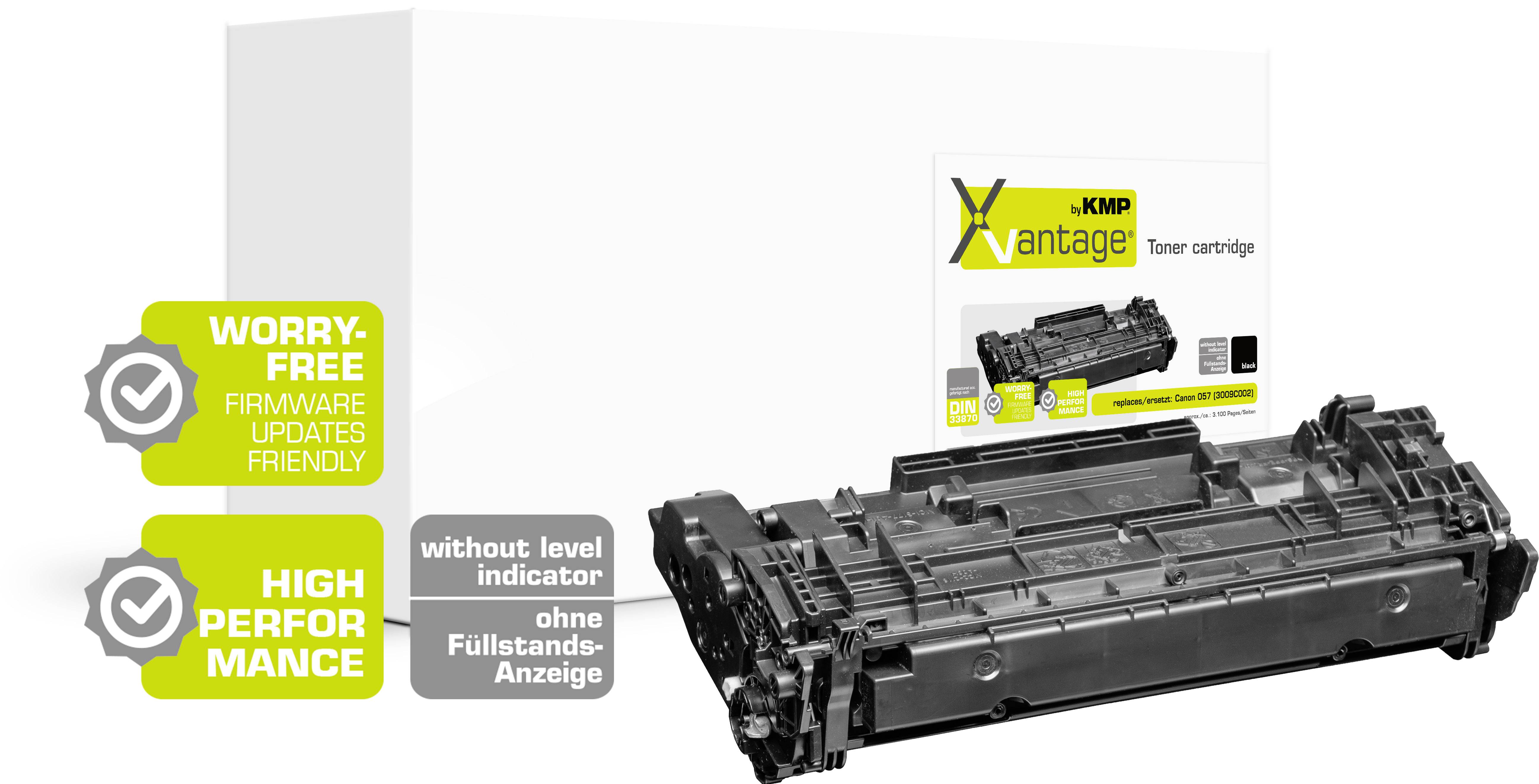 KMP Toner remplace Canon 057 compatible noir 3100 pages 3614,0080