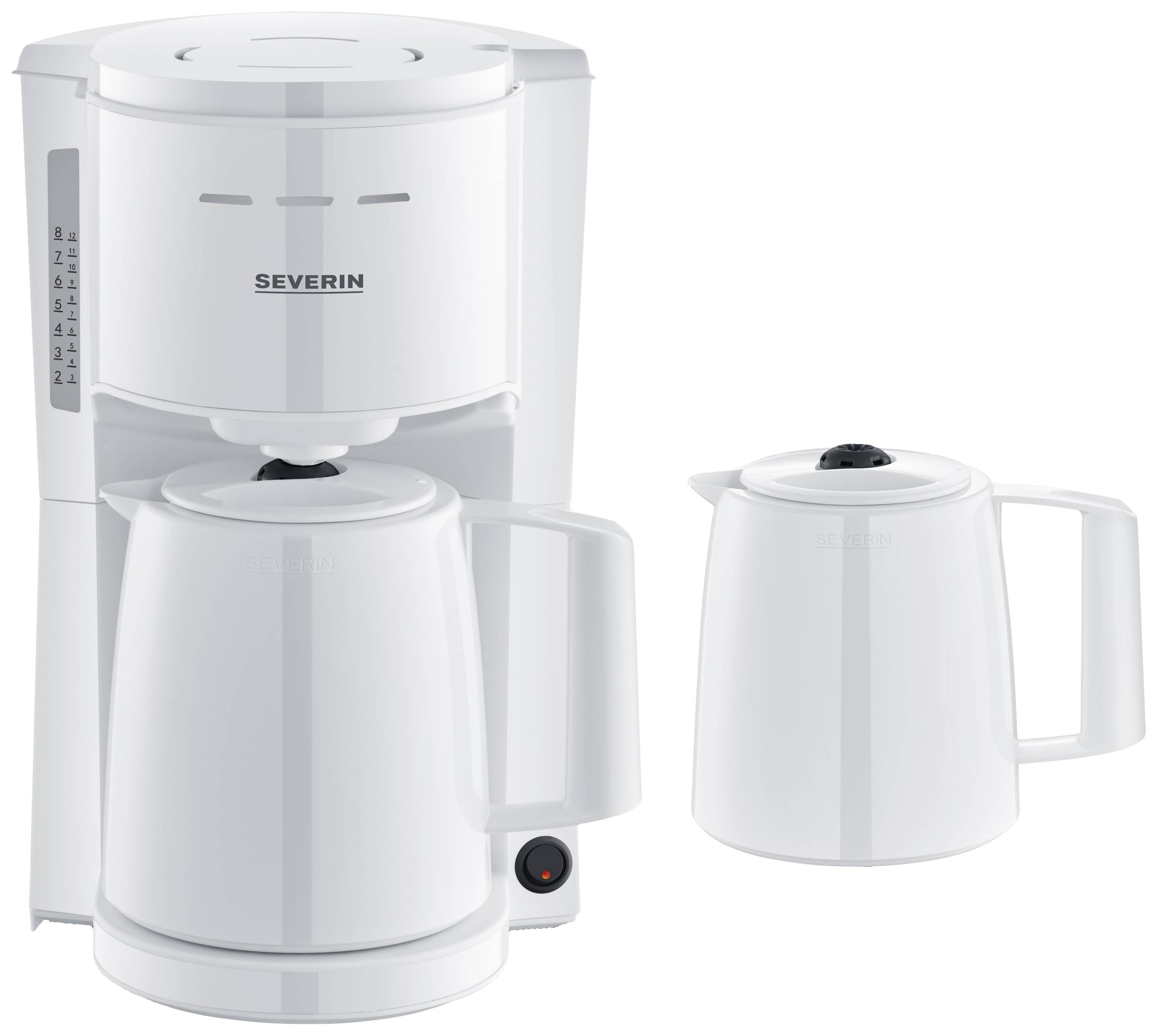 Severin KA 9309 Cafetière blanc verseuse thermofuge