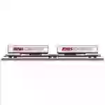 TRIX H0 24472 Chariot de poche articulé H0 Sdggmrss de la MFD TRIX H0 24472 Chariot de poche articulé H0 Sdggmrss de la MFD