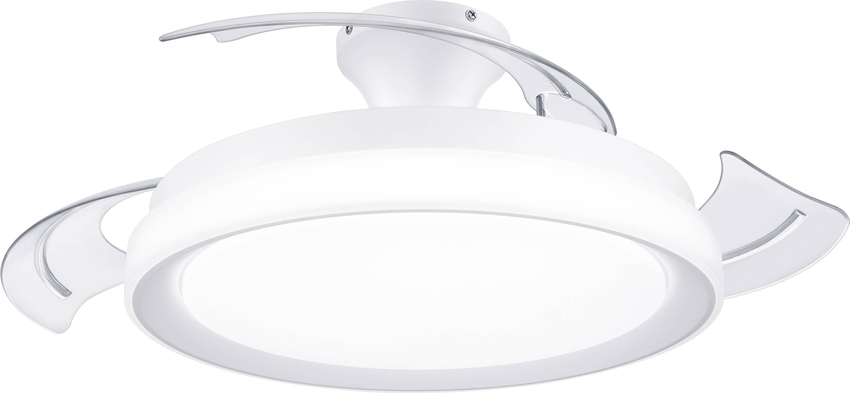 Philips LED Bliss Ventilateur de plafond 28 W, 35 W (Ø x H) 510 mm x 418 mm blanc avec éclairage, minuteur