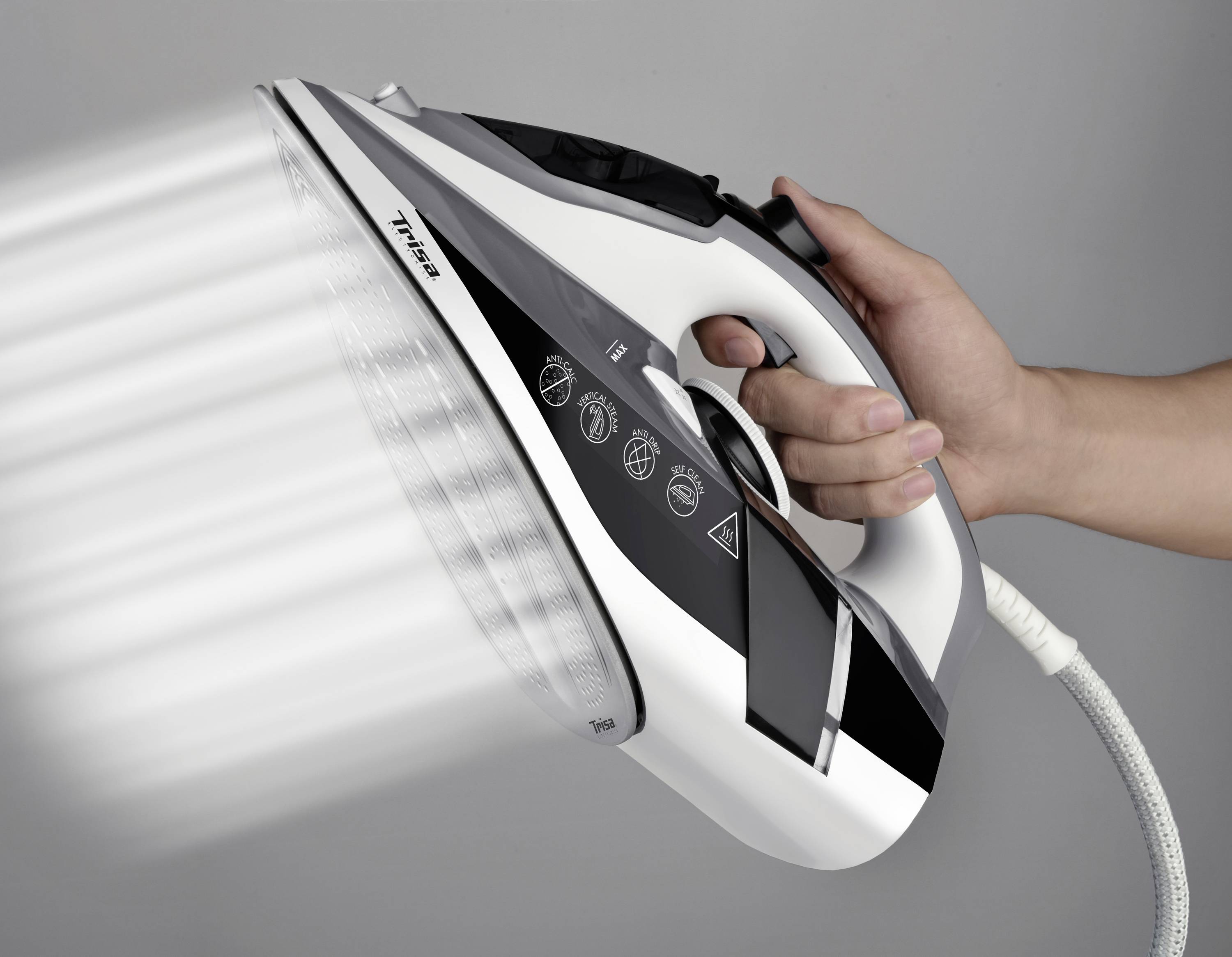 Fer à repasser à vapeur Trisa Profi Steam i6242 noir, gris, blanc 2400 W