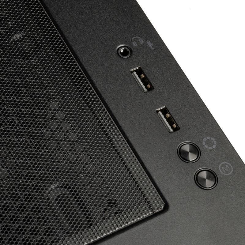 Tour midi Kolink Unity Solar ARGB Mesh Boîtier PC noir