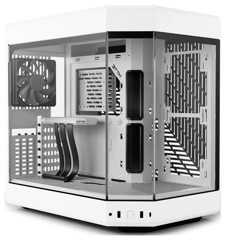 Tour midi HYTE Y60 Tempered Glass Boîtier PC blanc