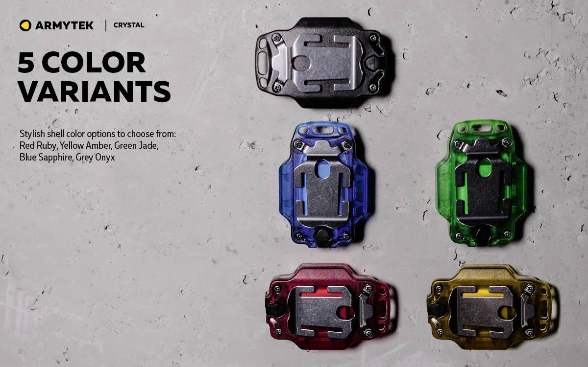 ArmyTek F07001G Crystal Grey Petite lampe mobile LED gris, transparent