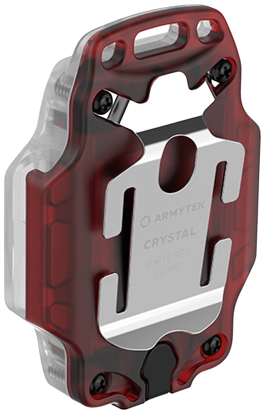 ArmyTek F07001R Crystal Red Petite lampe mobile LED rouge, transparent