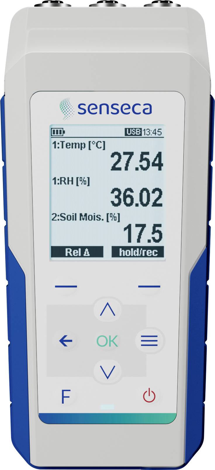 Senseca 486137 PRO D05.3 Enregistreur de données multifonction Valeur de mesure température, humidité de l'air, débit d'air
