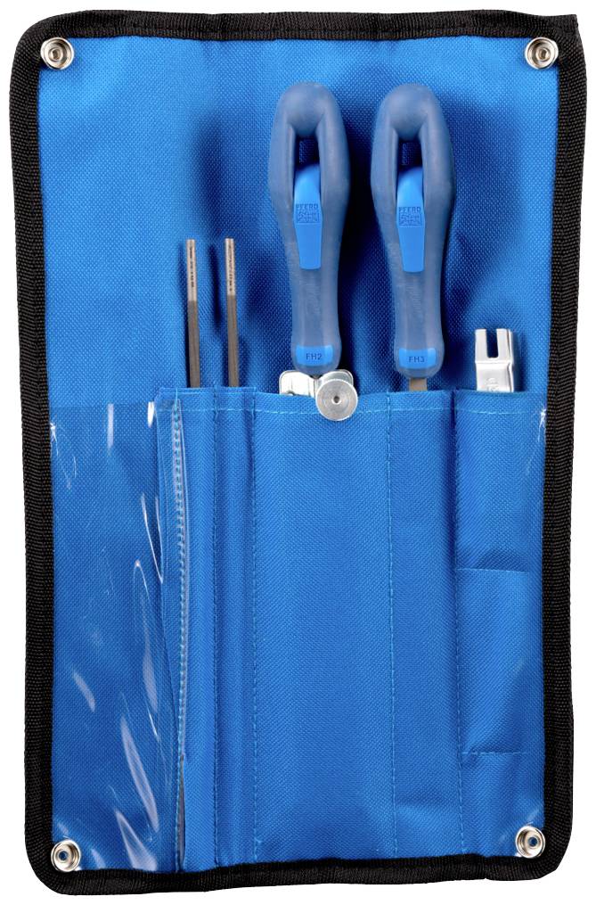 PFERD 11099140 SET d'aiguisage de tronçonneuse 4,0 mm 5/32" pour séparation de chaîne 1/4" et 3/8" bas profil dans un sac à