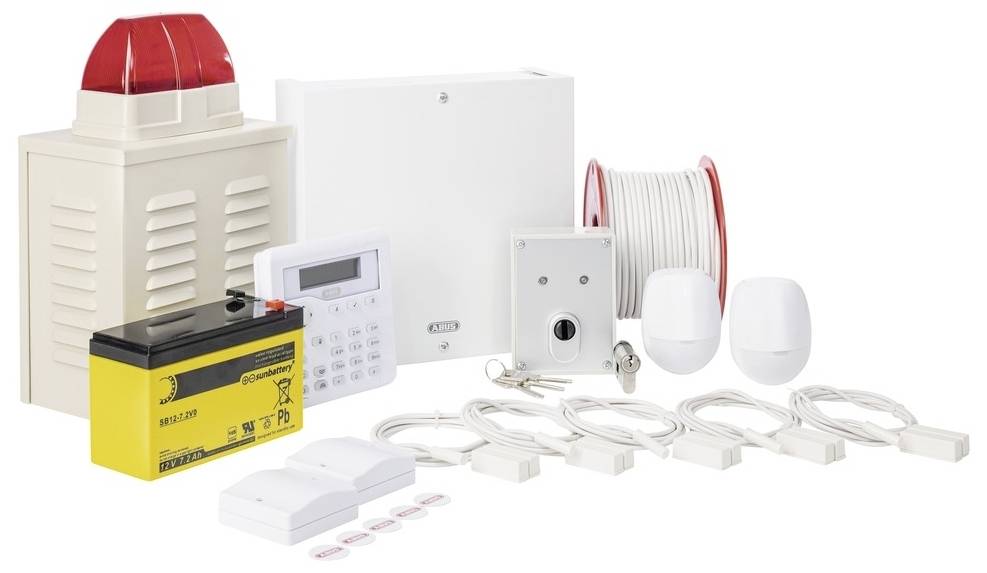 Kit système d'alarme ABUS AZAA10200 Terxon SX Zones d'alarme filaire 8 zones, 1x zone anti-sabotage