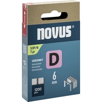Novus Tools 042-0788 Agrafes fil plat Type 53F 1200 pc(s) Dimensions (L x l) 6 mm x 11.3 mm Novus Tools 042-0788 Agrafes fil plat Type 53F 1200 pc(s) Dimensions (L x l) 6 mm x 11.3 mm
