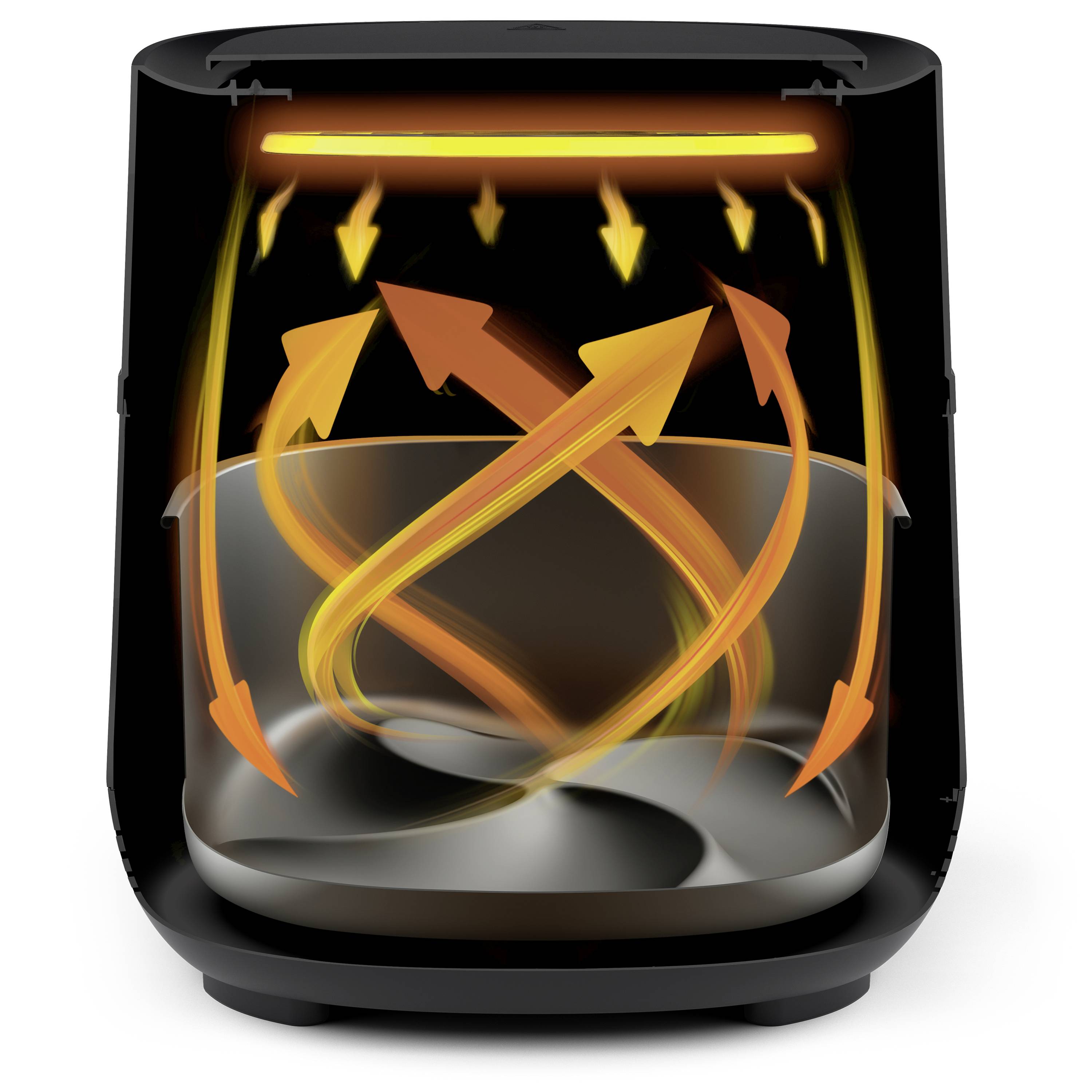 Philips Home HD9285/93 Friteuse à air chaud 7.2 l 2000 W commandable par application, revêtement anti-adhésif, sans BPA noir