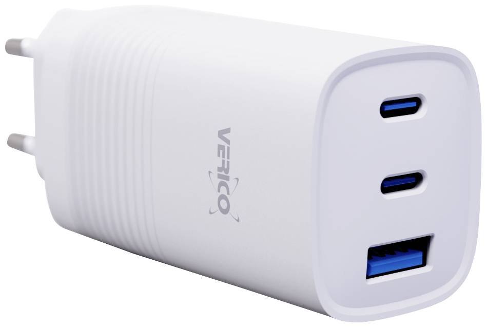 Verico Mojo 65W GaN 3 Chargeur USB 65 W 1x USB-A, 2x USB-C® Power Delivery blanc intérieure